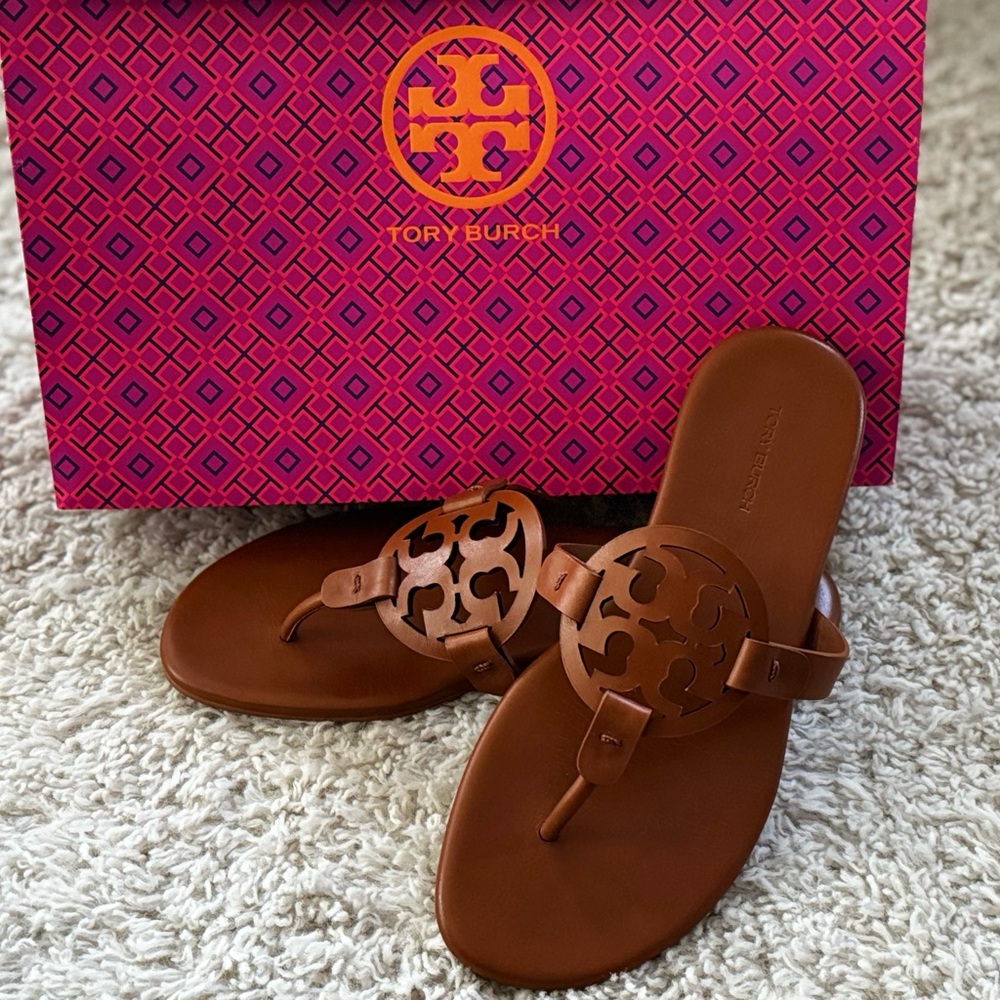 Get Ready for Spring/Summer!! Tory Burch Miller Sandals… EXCELLENT condition!